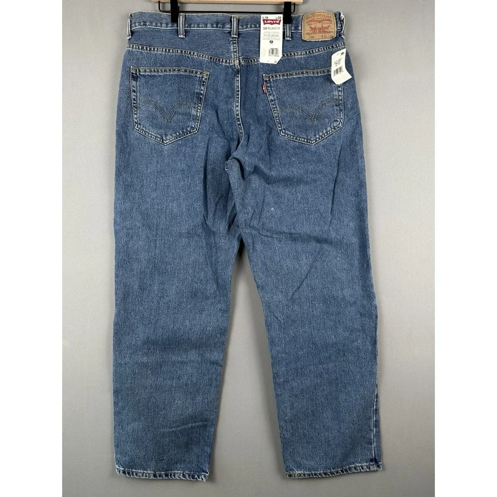 Levis 550 Jeans Men 38x30 Blue Relaxed Fit Tapered Leg Denim Classic Medium Wash